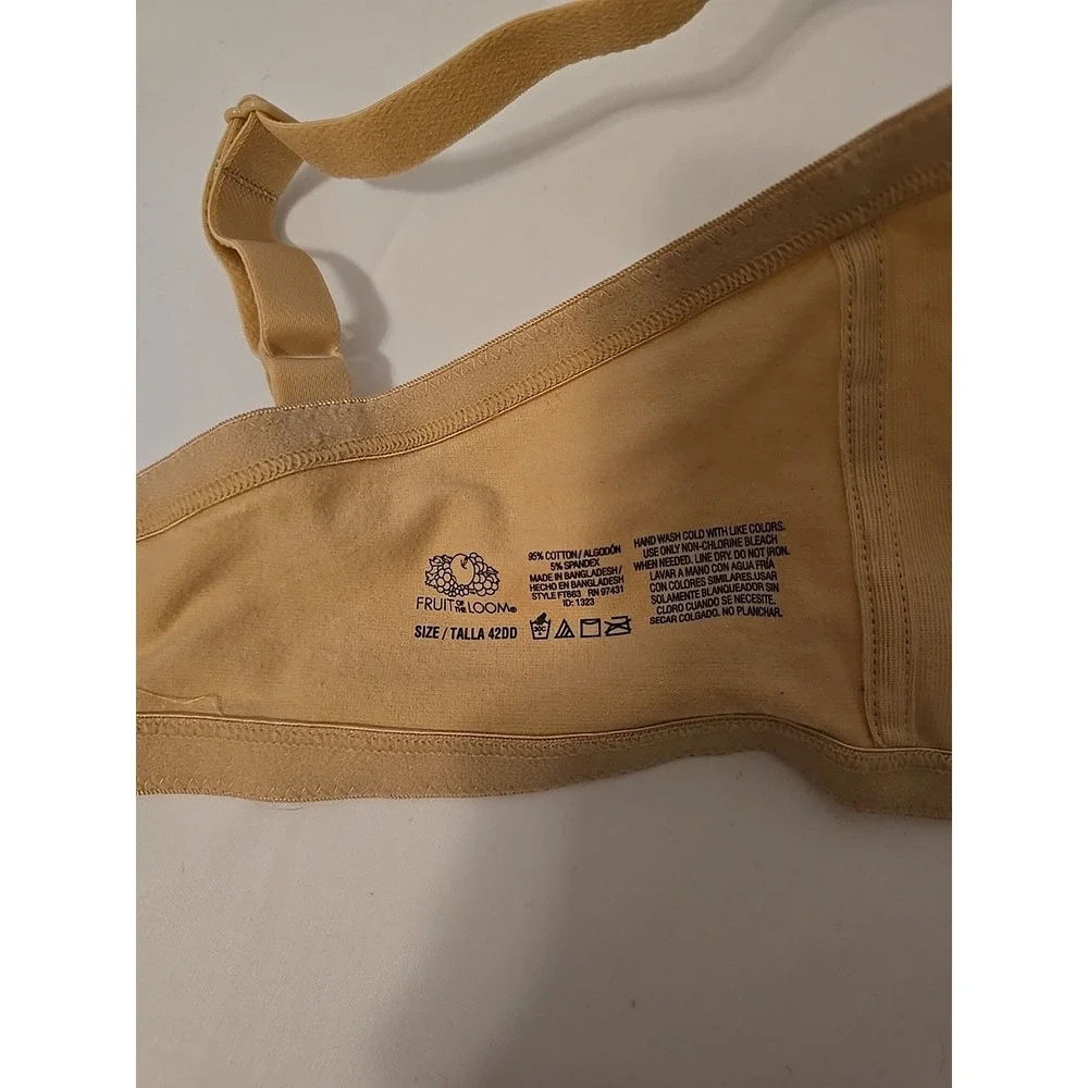 Fruit of the Loom Women's Anti-Gravity Wirefree Bra, Style FT663, Size 42 DD